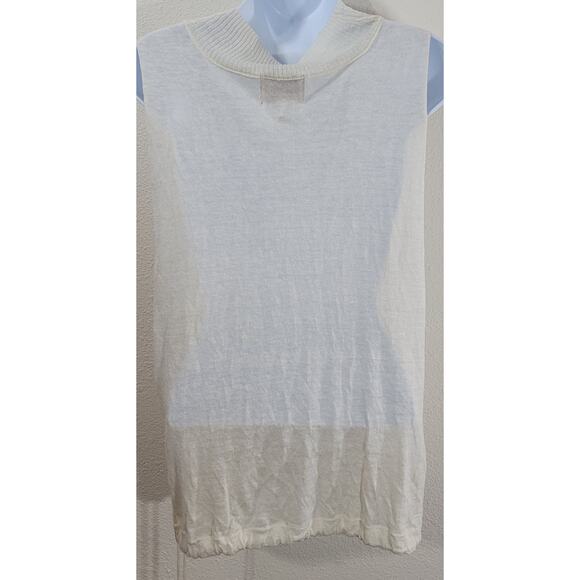 Banana Republic Heritage Cream Kangaroo Pouch Shirt XS Petite Drawstring Waist - Picture 2 of 5